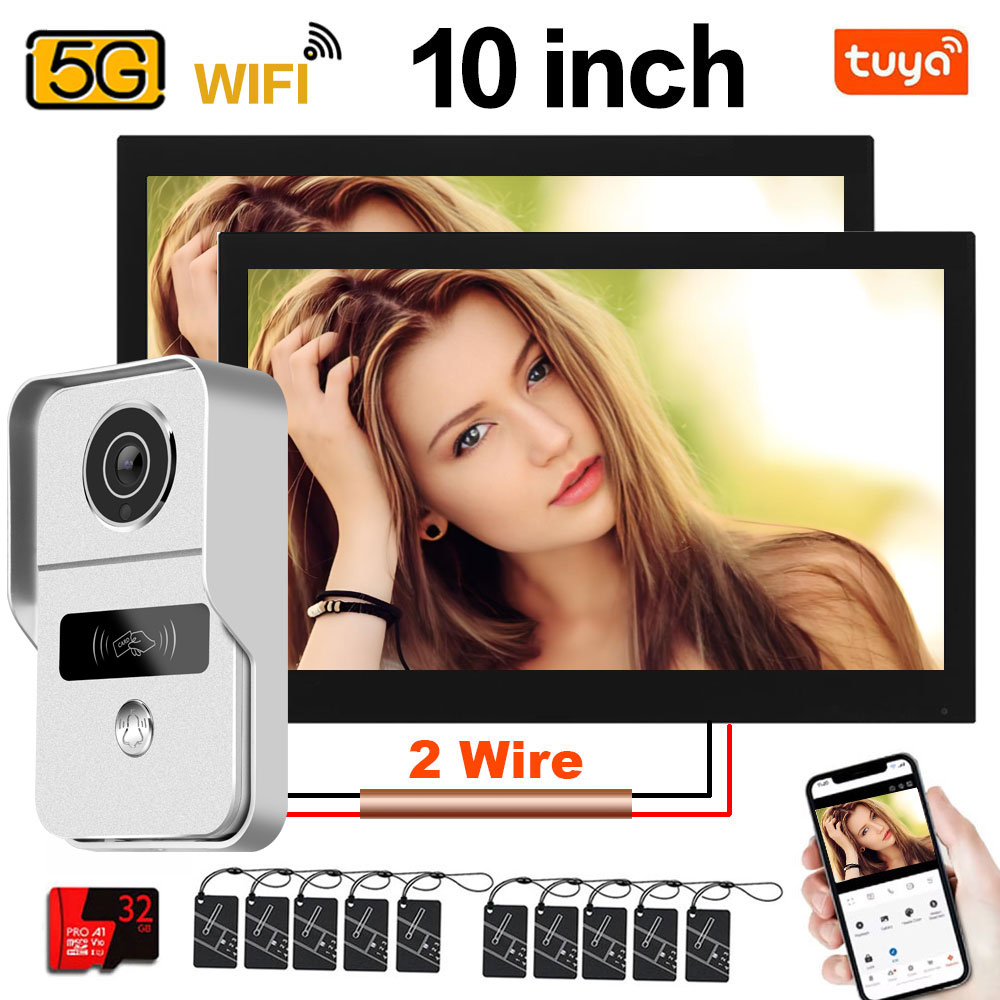 Smart Doorbell Wired - Monitor Touch Tuya 1080P 5G Wifi