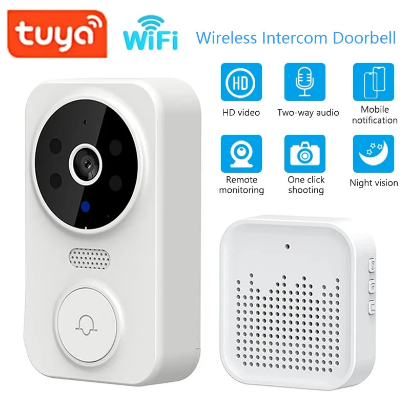 Smart Doorbell Wired - Campanello citofono visivo wireless WiFi Tuya