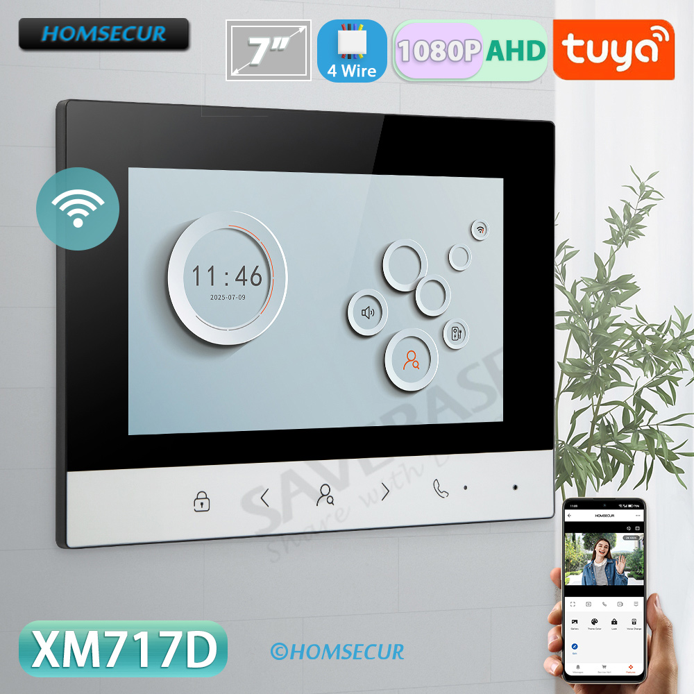 Smart Doorbell Wired - Monitor Interno WIFI Tuya Smart con