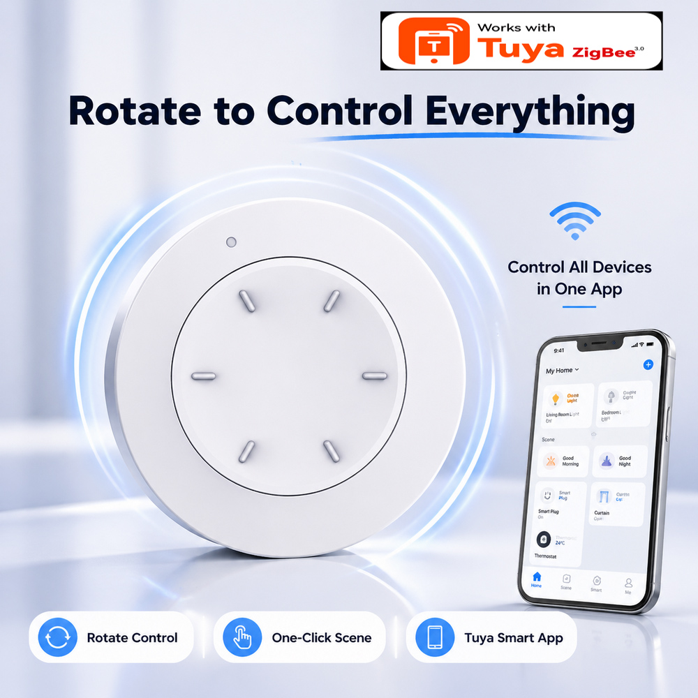 Home Automation Technology - Interruttore a Manopola Smart ZigBee Compatibile