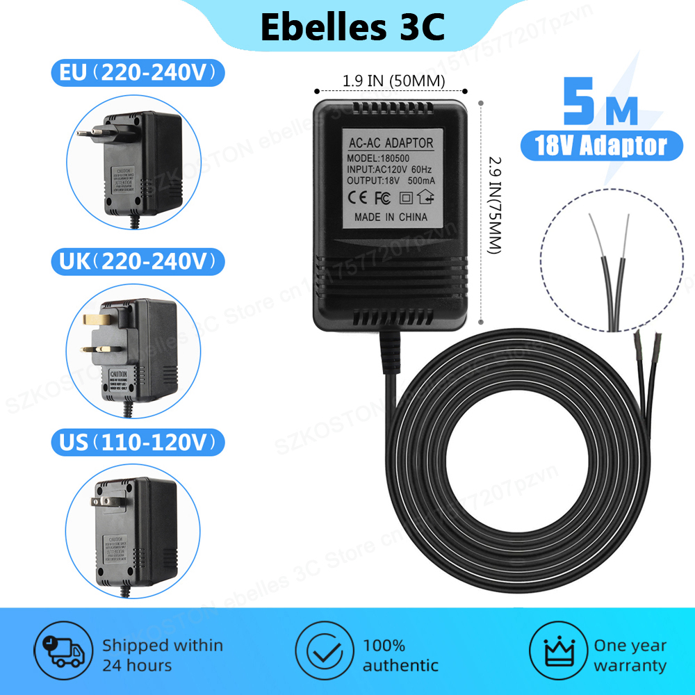 Smart Doorbell Wired - Caricatore trasformatore CA 18 V per