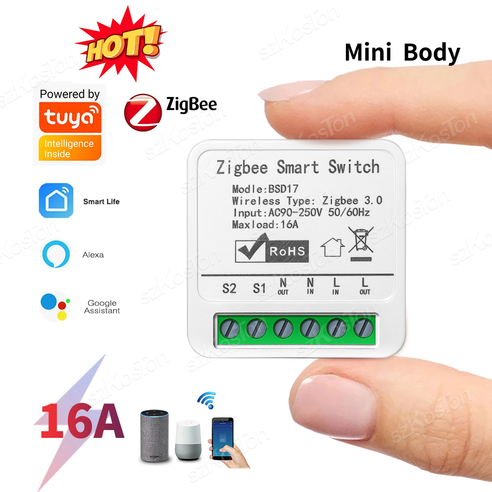 Home Automation Diy - 16A Tuya ZigBee Modulo Smart Switch