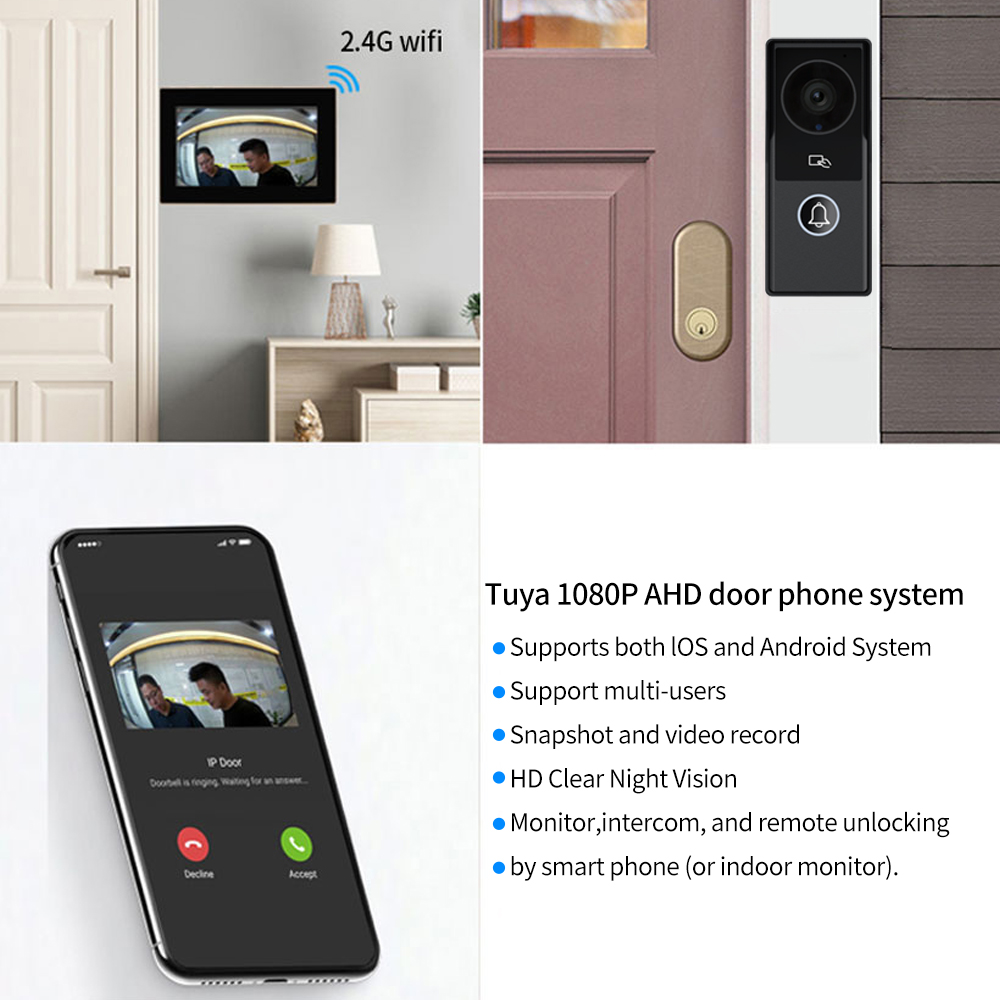 Videocitofono da 7/10 pollici  - Smart Doorbell Wired recensione e prezzo